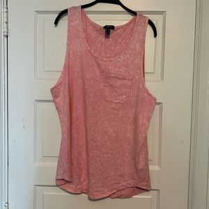 Pink Mineral washed tank top